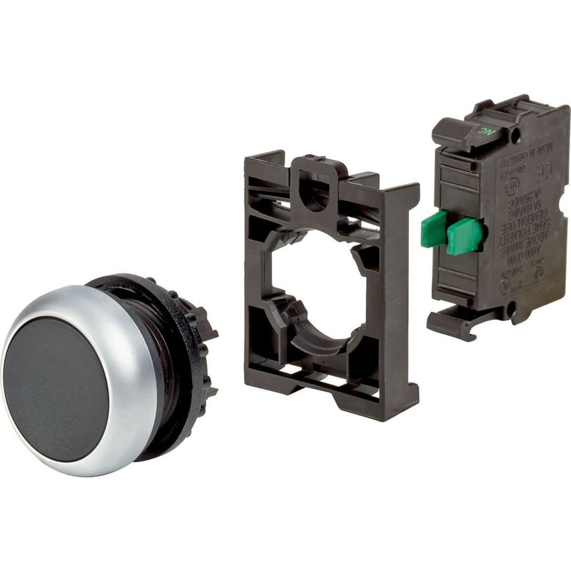 Eaton - Frontelement für Drucktaster Drucktaste RMQ-Titan M22-D-S-K10-BVP flach tastend schw