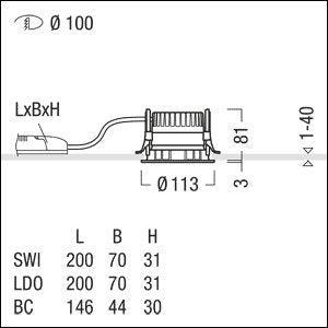 Zumtobel Group - Downlight/Strahler/Flutlicht LED-Downlight PANOS R #62927439 940