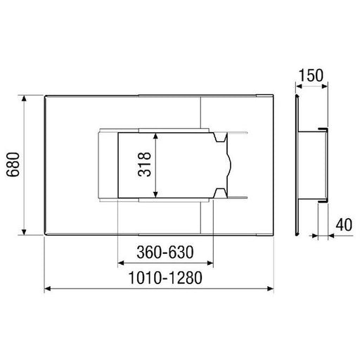 Maico - Zubehör/Ersatzteile für Ventilatoren Dacheindeckrahmen PP 45 DER 25-35 f.Dachneig. 25°-35°