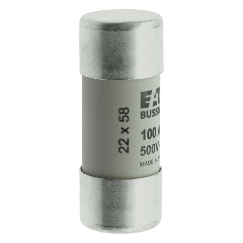 Eaton - Zylindrische Sicherung Sicherungseinsatz Nieders. CYLINDRICA#C22G100 100A AC 500V 120kA − 10 Stück