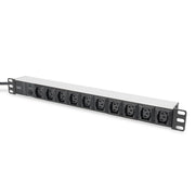 DIGITUS - Power distribution unit (PDU) DIGITUS Steckdosenleiste DN-95404 10fach IEC Alu 1HE