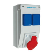 Walther Werke - CEE-Steckdosen-Kombination (IEC 60309) Steckdosenkombination 6570105 Kunststoff, Wandgeh