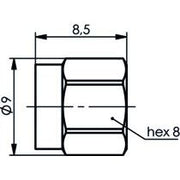 Telegärtner - Zubehör/Ersatzteile für modulares Anschlusssystem Abdeckhaube 100021277 SMA AU o.Kette − 5 Stück