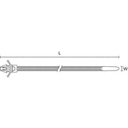 HellermannTyton - Kabelbinder Befestigungsbinder 126-02204(500) 135x4,6 schwarz − 500 Stück