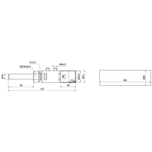 DEHN - Zubehör/Ersatzteile für Erdung und Blitzschutz Anschlusselement AE BO10 KF HVI 75 V2