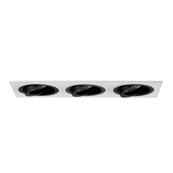 Brumberg Leuchten - Downlight/Strahler/Flutlicht Einbaumodul rechteckig 45026550 3-fach