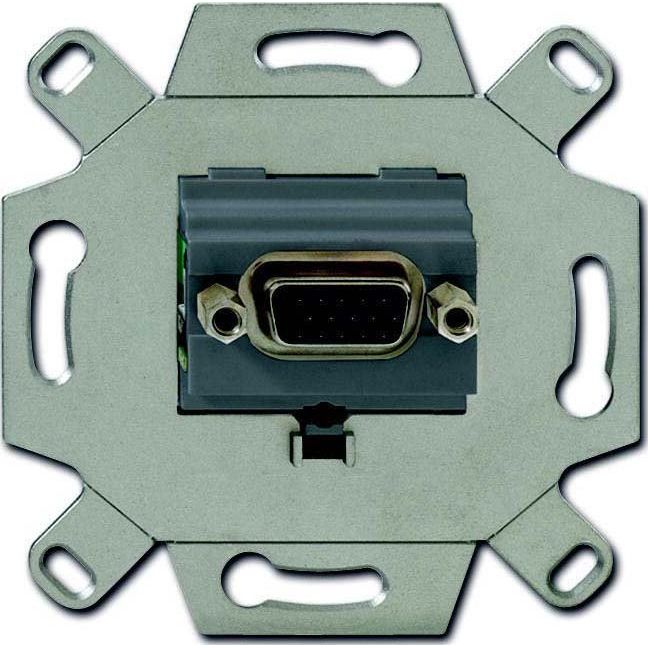 Busch-Jaeger - Einsatz/Abdeckung für Kommunikationstechnik VGA-Anschlussdose 0261/23 grau