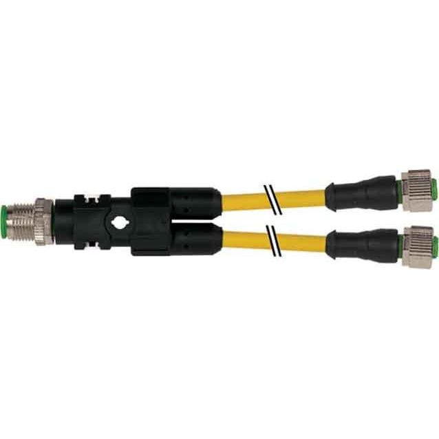 Murrelektronik - Passiver Sensor-/Aktor-Verteiler (mit Leitung) Y-Verteiler gerade 7000-40701-2130060 auf M12 Buchse 0,6m