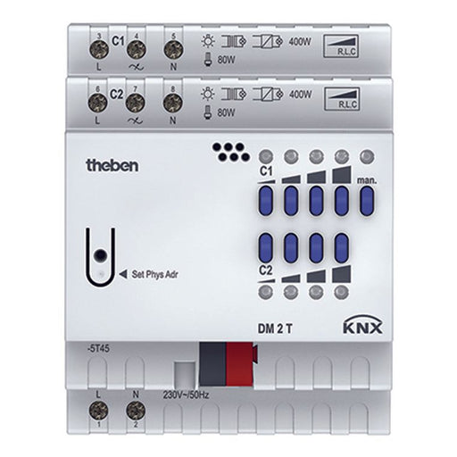 Theben - Bussystem-Dimmaktor Dimmaktor DM 2 T KNX 2-fach, o.Erweiter