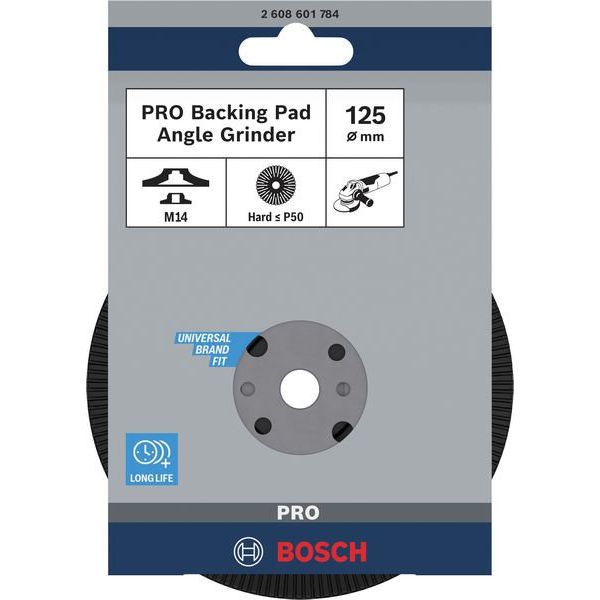 Bosch - Stützteller für Schleifwerkzeug PRO Stützteller 2608601784 hart, 125 mm, M14
