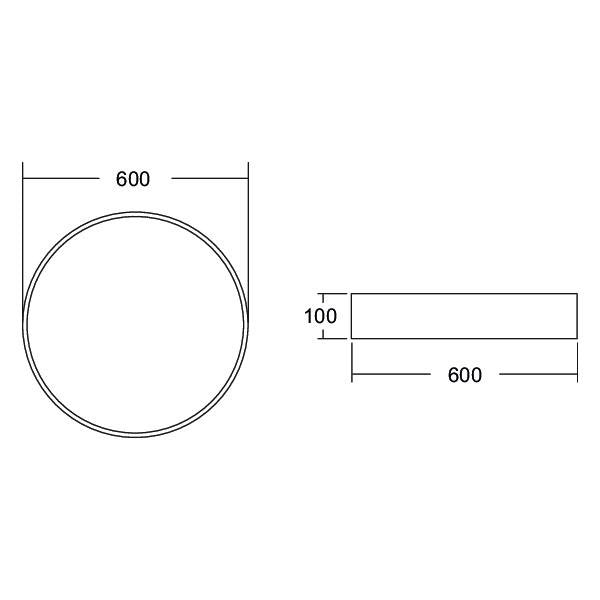 Brumberg Leuchten - Decken-/Wandleuchte LED-Anbau-Flächenleuchte 13690173 direkt 3000K