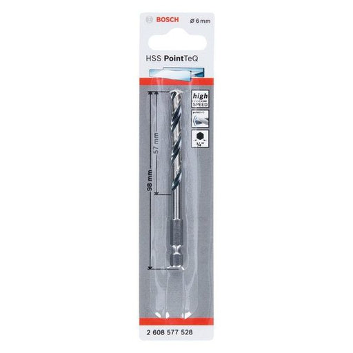 Bosch - Bohrer HSS PointTeQ 2608577528 Sechskantbohrer 6,0