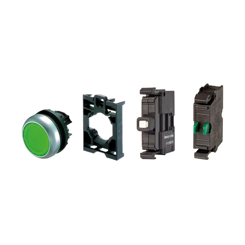 Eaton - Frontelement für Drucktaster Leuchtdrucktaster M22-DL-G-K10LED-BVP Komplettgerät