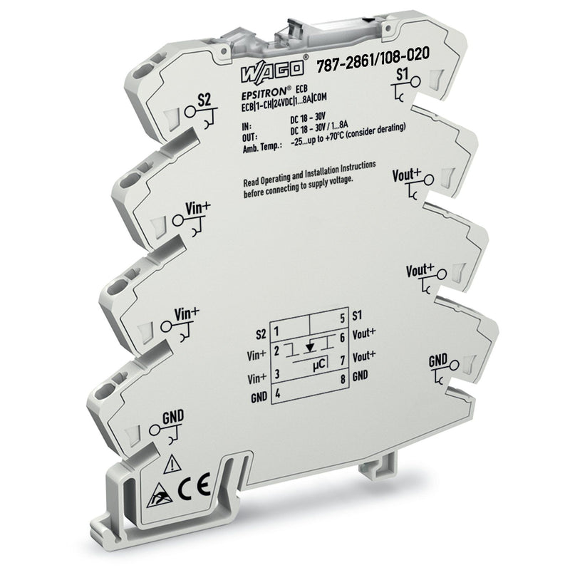 WAGO - Stromüberwachungsgerät Schutzschalter Elektron. 787-2861/108-020 DC24V 1...8A