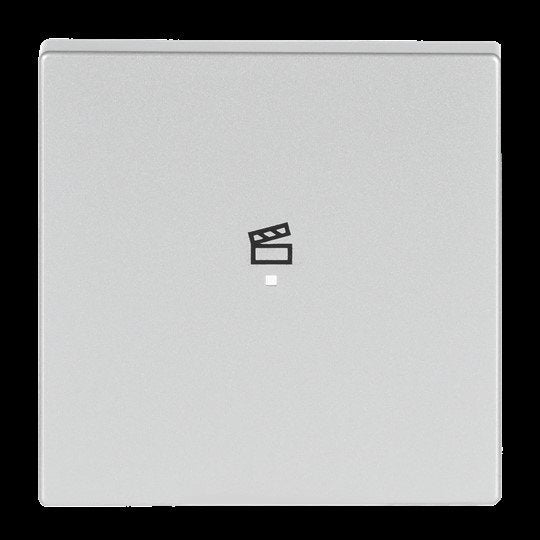Busch-Jaeger - Bussystem-Tastwippe Wippe 1-f Symbol Szene 6233-10-83 alusilber