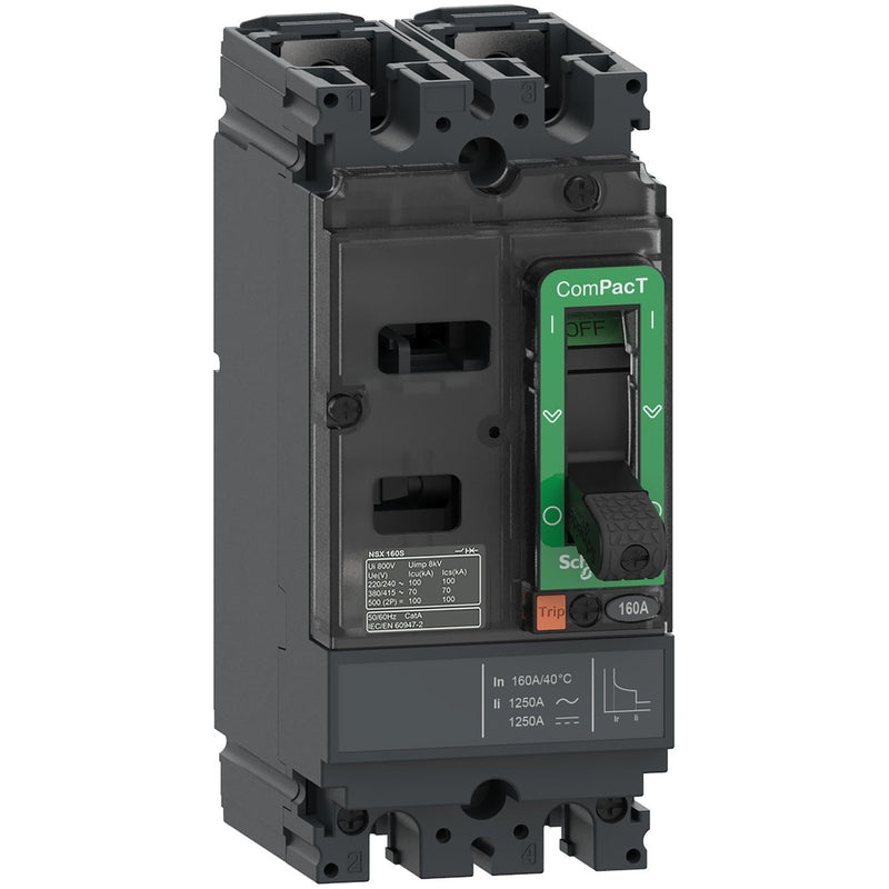 Schneider Electric - Leistungsschalter für Trafo-, Generator- und Anlagenschutz Kompaktleistungsschalter C10M2TM100 ComPacT NSX100M 100A