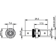 Telegärtner - LWL-Kupplung T-ST Kupplung MM+SM 100007074 Einlochmontage