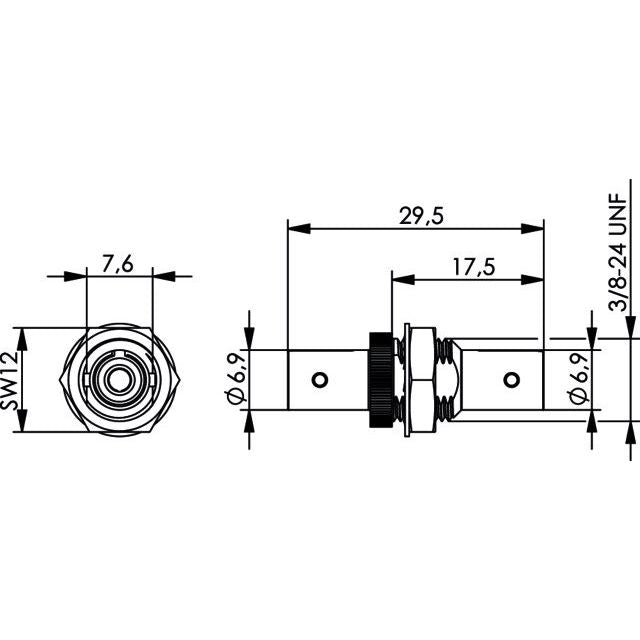 Telegärtner - LWL-Kupplung T-ST Kupplung MM+SM 100007074 Einlochmontage