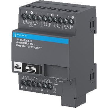 Busch-Jaeger - Bussystem-Jalousieaktor Jalousieaktor, 4fach 230 V BA-M-4.230.1.11 REG