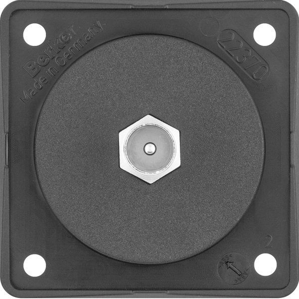 Berker - Antennensteckdose Antennen Verbinderdose 945812503 sw/matt, TV