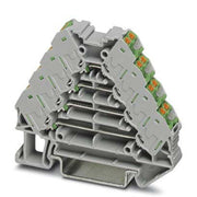 Phoenix Contact - Durchgangs-Reihenklemme Rangierverteiler PTRV 4 /GN − 10 Stück