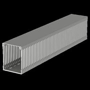 Unex - Verdrahtungskanal gr 100.80.77 RAL7030 100x80 − 2 Meter