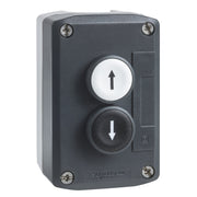Schneider Electric - Befehls- und Meldegeräte-Kombination im Gehäuse Gehäuse m.2 Taster XALD222E 2S2Ö Pfeil (Auf/Ab)