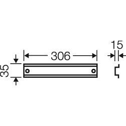 Hensel - Tragschiene FP TS 36 306mm lang