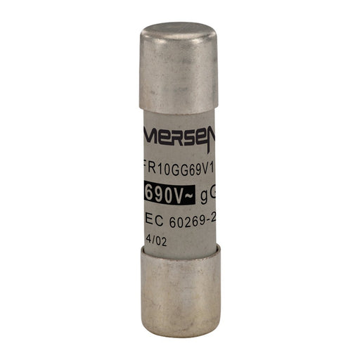 Mersen - Zylindrische Sicherung Sicherungseinsatz zyl. FR10GG69V10 10x38 gG 10A/690V − 10 Stück