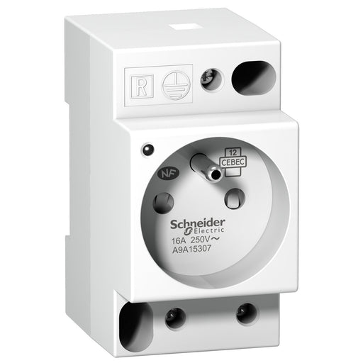 Schneider Electric - Steckdose Reiheneinbau Steckdose A9A15307 16A mit Led