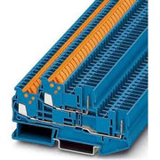 Phoenix Contact - Durchgangs-Reihenklemme Schnellanschlussklemme QTTCB 1,5/ 2P BU steckbar − 50 Stück