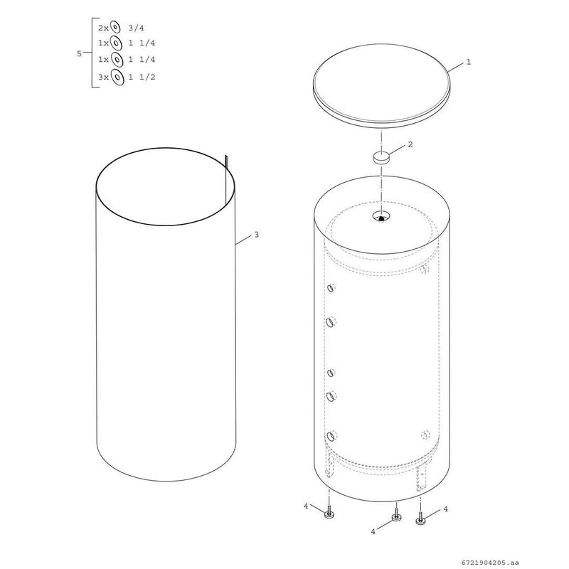 Bosch Thermotechnik - Speicher für Zentralheizung/Wärmepumpe Pufferspeicher BP200EK1B STORA f.Wärmepumpen