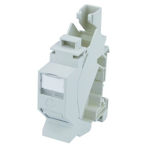 Telegärtner - Tragschienenadapter Tragschienen-Verbinder T568B − 5 Stück