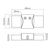 Nobile - Zubehör/Ersatzteile für Lichtschlauch/-band Verbinder starr 5er Set 5011510615 − 1 Stück