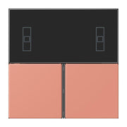 Jung - Abdeckung/Bedienelement für Installationsschalterprogramme Tastensatz 3fach LC 4093 TSA 233 locre rouge moyen