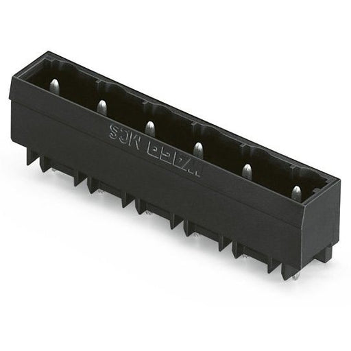 WAGO - Leiterplattensteckverbinder THR-Stiftleiste Lötstift 231-272/001-000/105- 1,2x1,2,gerade,sw − 50 Stück