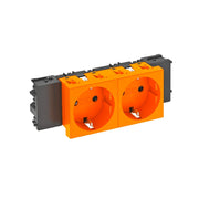 OBO Bettermann - Steckdose 0 Grad, 2-fach STD-D0C ROR2 250V,10/16A,Schutzk