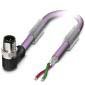 Phoenix Contact - Konfektioniertes Sensor-Aktor-Kabel Bussystem-Kabel SAC-2P-MRB #1403630 12MBit/s 2-pol. vio