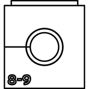 HellermannTyton - Kabelführung für Gehäuse/Schränke Einfachtülle VP-S_8-9 VarioPlate 8-9 mm − 20 Stück