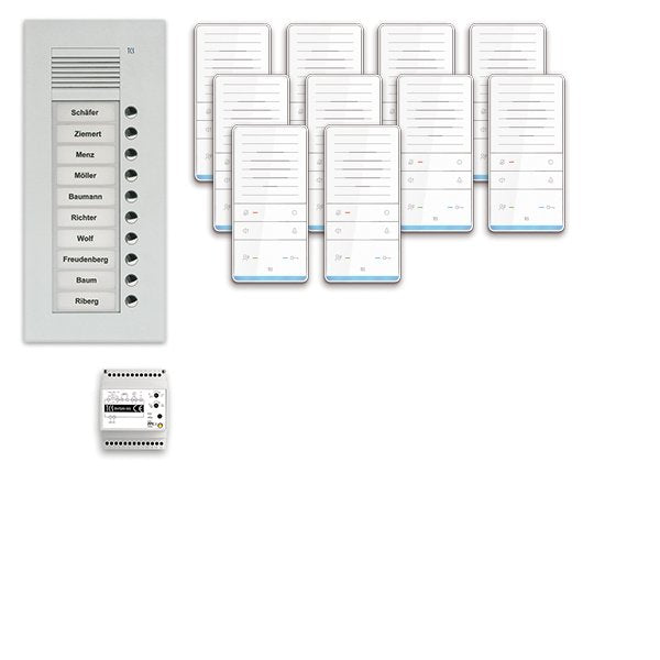 TCS Tür Control - Türsprech-Set audio:pack Unterputz f.1WE PAUF101/001 m. Außenstation PUK