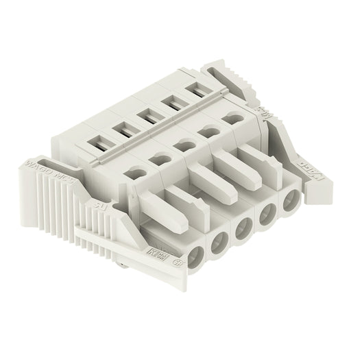 WAGO - Kabelsteckverbinder für Leiterplattensteckverbinder 1-Leiter-Federleiste 721-105/008-000/037- CAGECLAMP 2,5mm²,lgr − 50 Stück