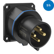 Walther Werke - CEE-Gerätestecker (IEC 60309) CEE NEO Anbaugerätestecker FW733409CC schräg 32A 4P 9h