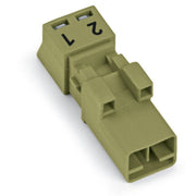 WAGO - Steckverbinder für steckbare Gebäudeinstallation Stecker 2-polig 890-272 2-polig,hellgrün − 50 Stück