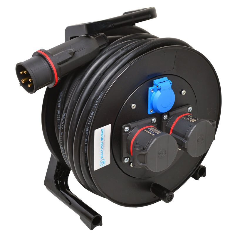 Walther Werke - Kabeltrommel 39100502250320 400V, 1 Schutzk.,25m