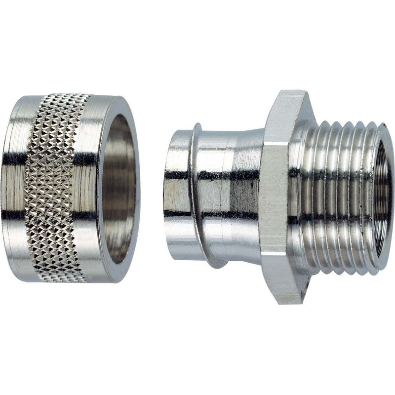 Lapp Zubehör - Metall-Schutzschlauch-Verschraubung SILVYN-LGF-2-M-16X1,5/1 LGF-2-M 16x1,5/1 − 10 Stück