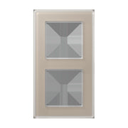 Jung - Abdeckrahmen Glasrahmen 2fach AV 582 GLM CH champagner (Glas)