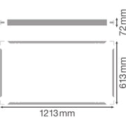 Ledvance - Mechanisches Zubehör/Ersatzteile für Leuchten Aufbaurahmen PL1200600SURF.MO.VAL