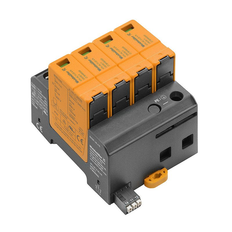 Weidmüller - Überspannungsableiter für Energietechnik/Stromversorgung Überspannungsableiter VPUACIIUS4R240/50Y m. Fernmeldekontakt