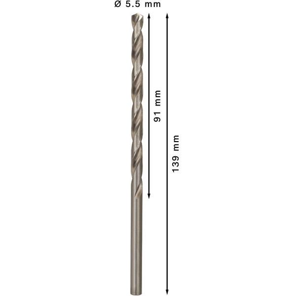 Bosch - Bohrer PRO Metal HSS-G 2608596821 Spiralbohrer 5,5 x