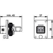 Telegärtner - LWL-Kupplung STX V4 Flanschset 100007575 LC-D Kupplung SM